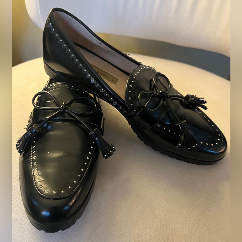 Zara Collection Embellished Loafers with tassle size 41